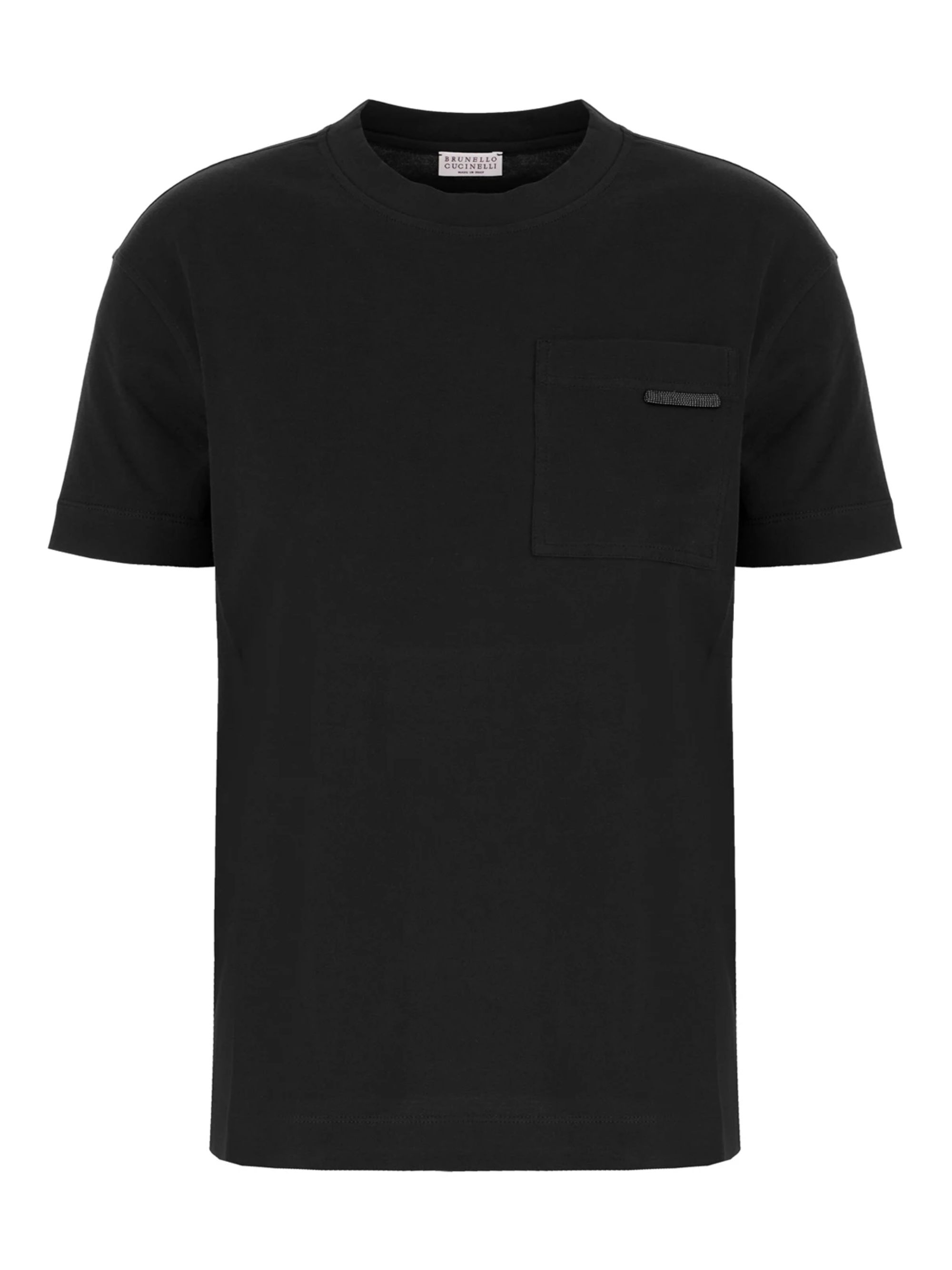 T-shirt with pocket BRUNELLO CUCINELLI M0T81EC710 C101 - Ancote