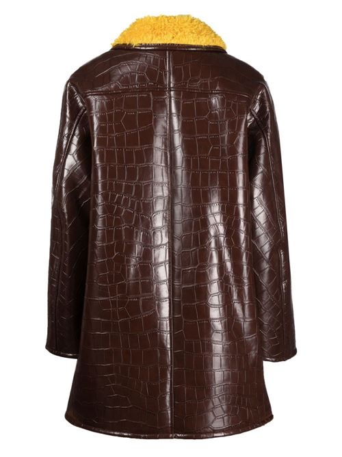 Faux leather jacket with long sleeves STAND STUDIO | 61706919087000