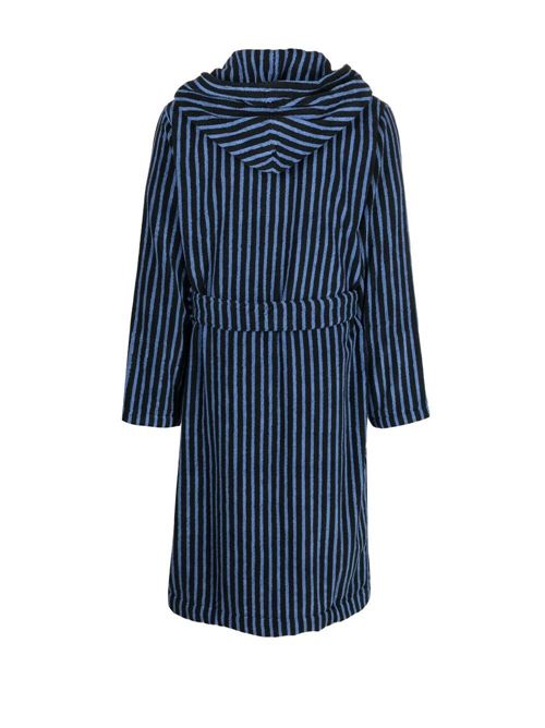 Terry bathrobe TEKLA | BTBBBLACK&BLUE