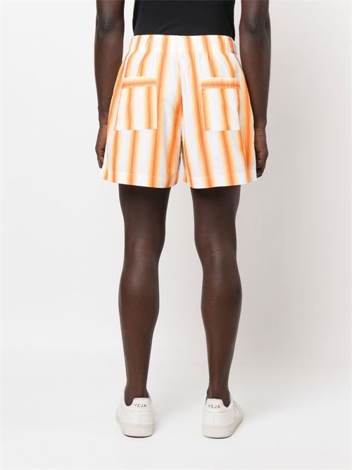 Striped drawstring shorts TEKLA | SWSOMEORANGEMARQUEE