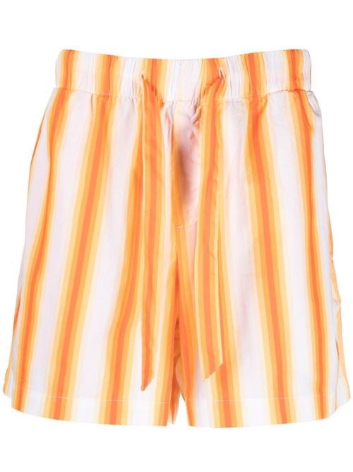 Striped drawstring shorts TEKLA | SWSOMEORANGEMARQUEE