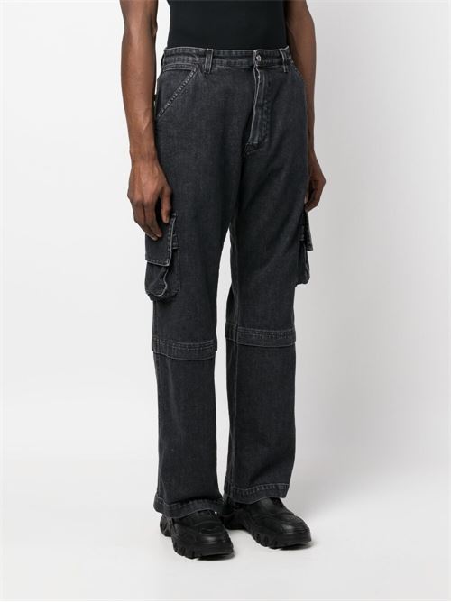 Cotton cargo pants HTC | HTPA003BLACK