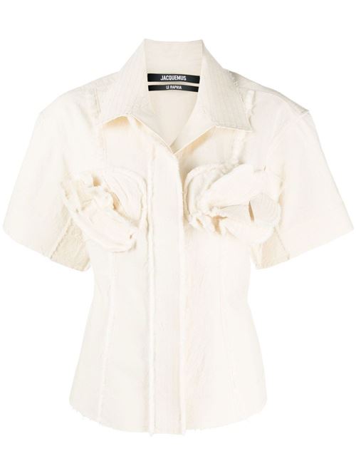 Cotton shirt with ruffle details JACQUEMUS | 23E231SH0301053110