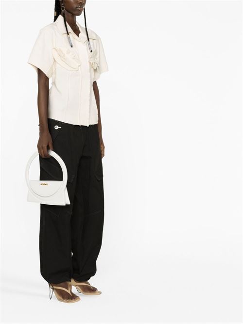 Cotton shirt with ruffle details JACQUEMUS | 23E231SH0301053110