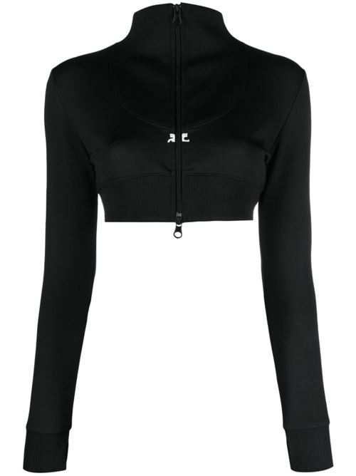 Cropped jacket with high collar COURRÈGES | 423JVE059JS00919999