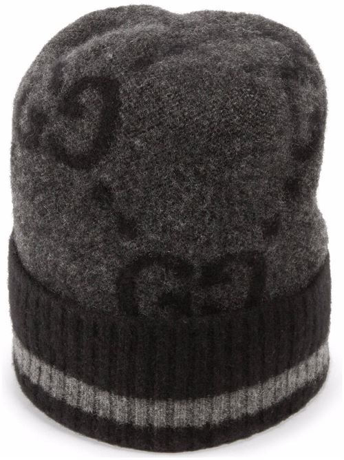 Wool hat with logo GUCCI | 6768274GABX1360