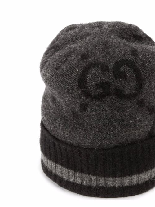 Wool hat with logo GUCCI | 6768274GABX1360