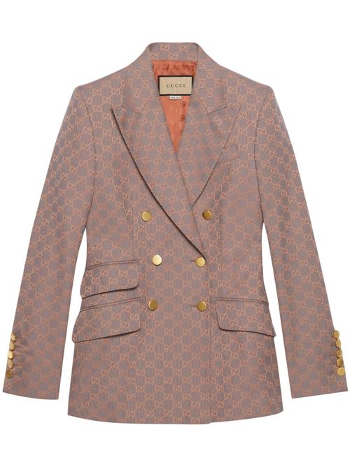 Double-breasted jacket in cotton GUCCI | 745141ZAF4S1037