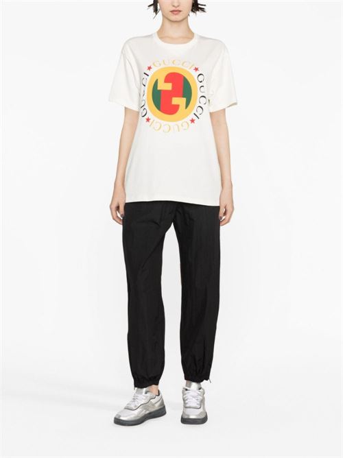 Cotton trousers with logo GUCCI | 756633XJFU01043