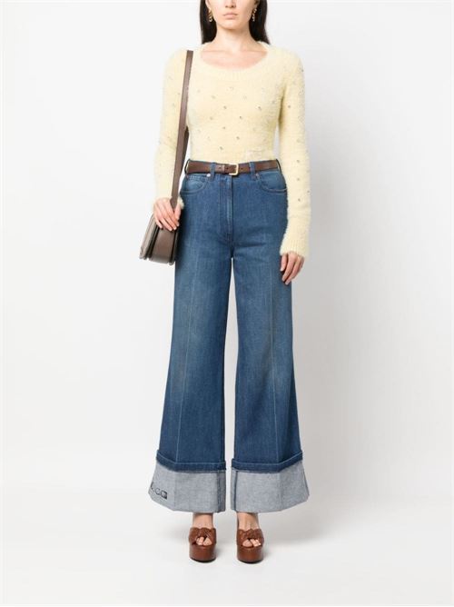 Pantalone in denim GUCCI | 757148XDCLE4220