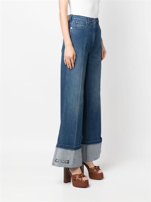 Pantalone in denim GUCCI | 757148XDCLE4220