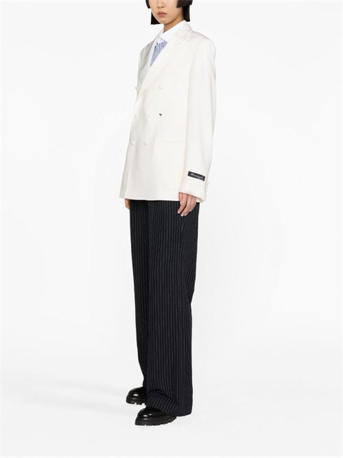 Blazer con logo HOMMEGIRLS | HGJK009OFFWHITE