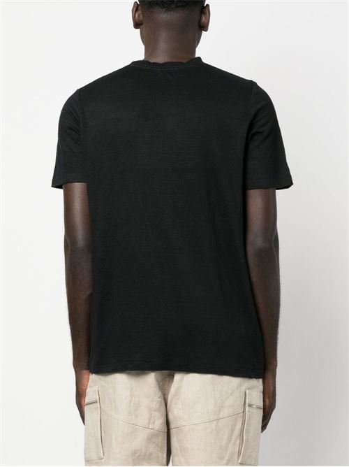 T-shirt in lino MARANT | 23PTS0045HAA1N08H01BK