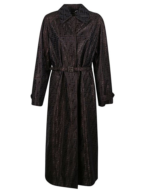 Jacquard overcoat FENDI | FF8998AM3UF0TU7