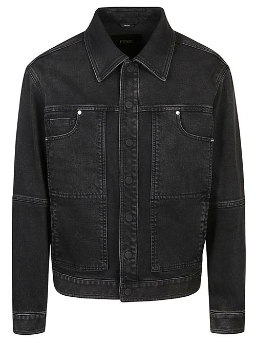 Dark denim jacket FENDI | FW1181AQLSF0QA1