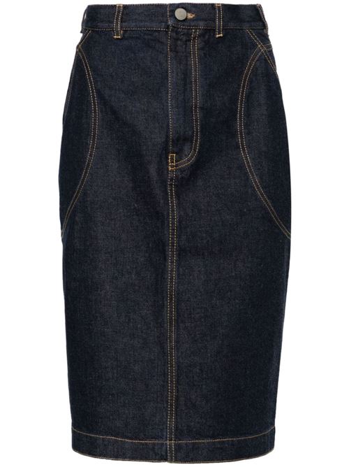 Denim skirt ALAIA | AA9J05275T537516