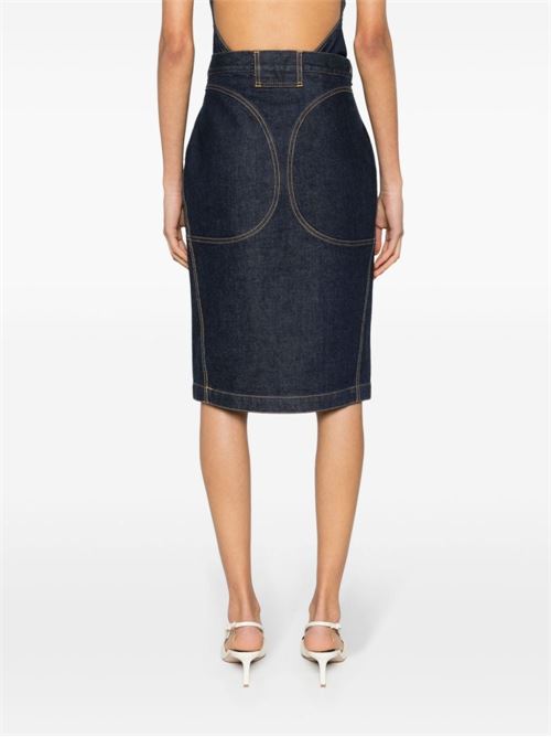 Denim skirt ALAIA | AA9J05275T537516