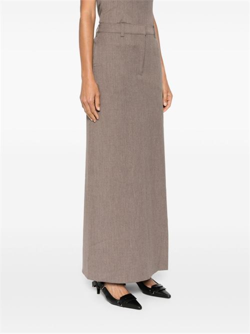 Minter maxi skirt BEAUFILLE | BFRS24S07MINTERHEATHERBROWN