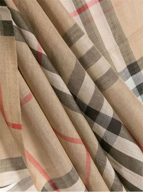 Scarf with check pattern BURBERRY | 8078779CHKGAUZEA7026