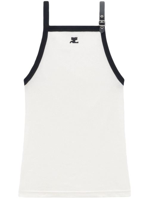 Cotton tank top COURRÈGES | 124JDE067JS00700098