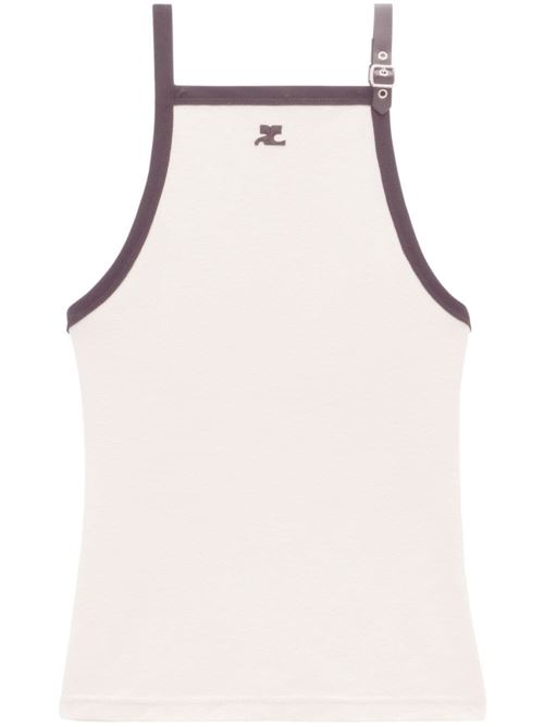 Cotton tank top COURRÈGES | 124JDE067JS0070B093