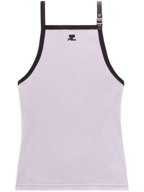 Cotton tank top COURRÈGES | 124JDE067JS0070B102