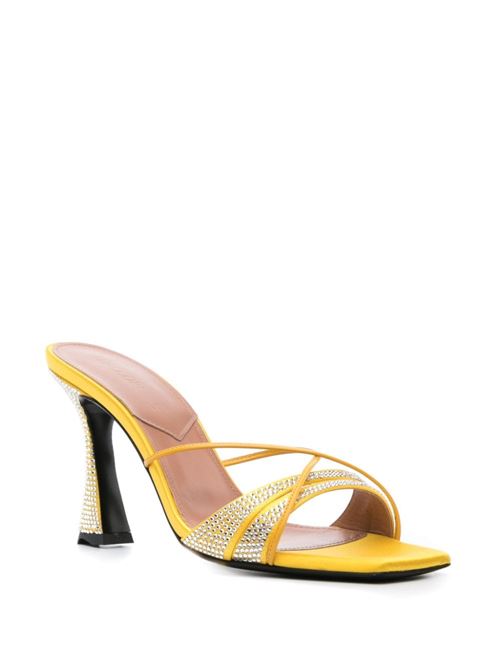 Sandalo con tacco Lust Mule D'ACCORI | V1LT01LUSTMULECRYSTALHELLOWYELLOW