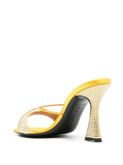 Sandalo con tacco Lust Mule D'ACCORI | V1LT01LUSTMULECRYSTALHELLOWYELLOW