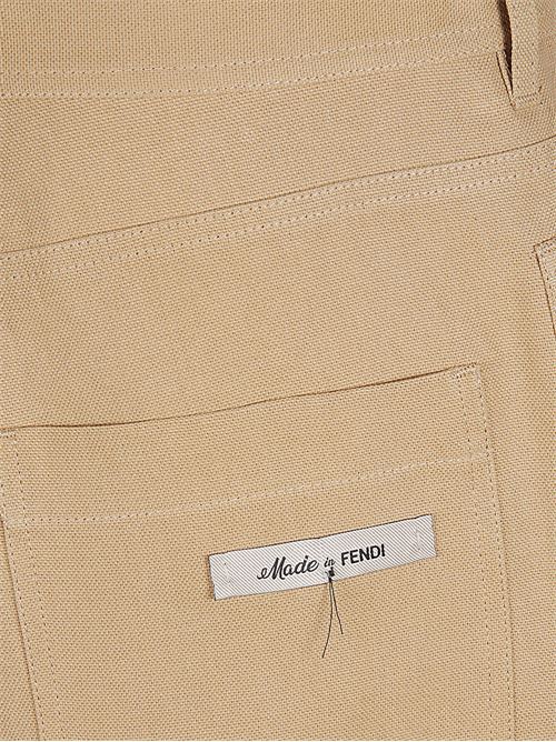 Cotton Bermuda shorts FENDI | FB0968AR96F1MTK