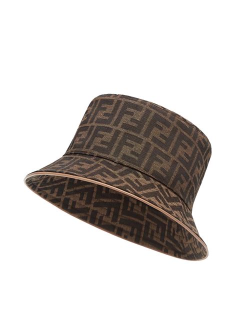 Buck hat in jacquard FENDI | FXQ899ALSGF0QE1