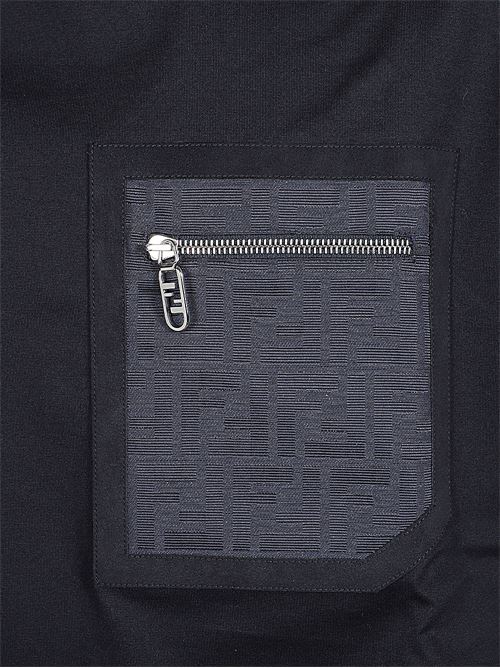 T-shirt in cotone con logo FENDI | FY1257APM4F0QG0