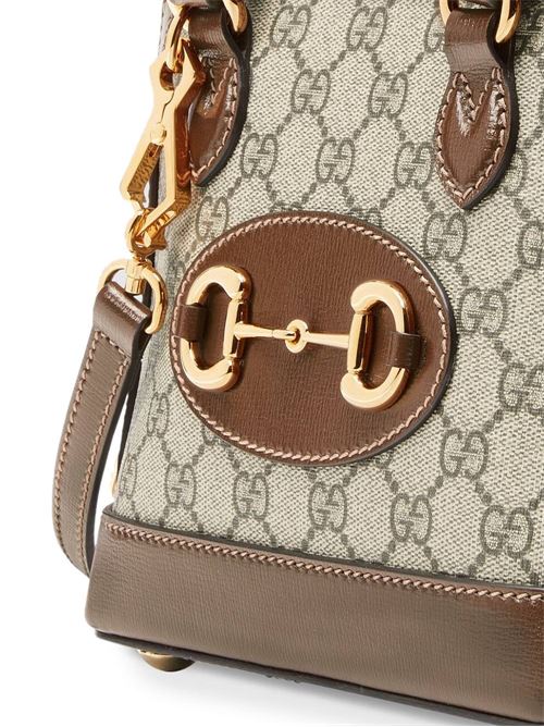 Brown horsebit bag GUCCI | 64071692TCG8563