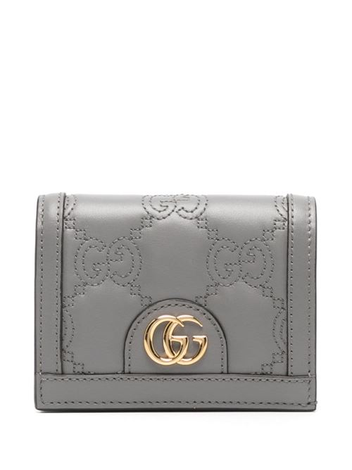 Portafoglio in pelle con logo GUCCI | 723786UM8IG1275