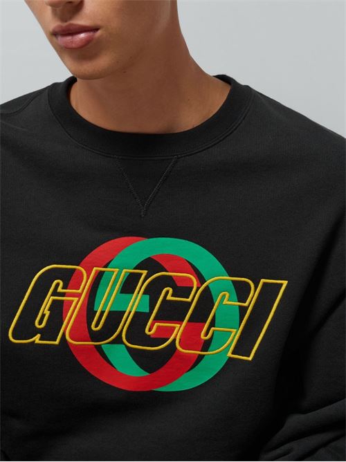 Sweatshirt with logo GUCCI | 768460XJGA11162