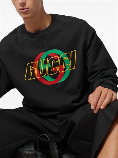 Sweatshirt with logo GUCCI | 768460XJGA11162