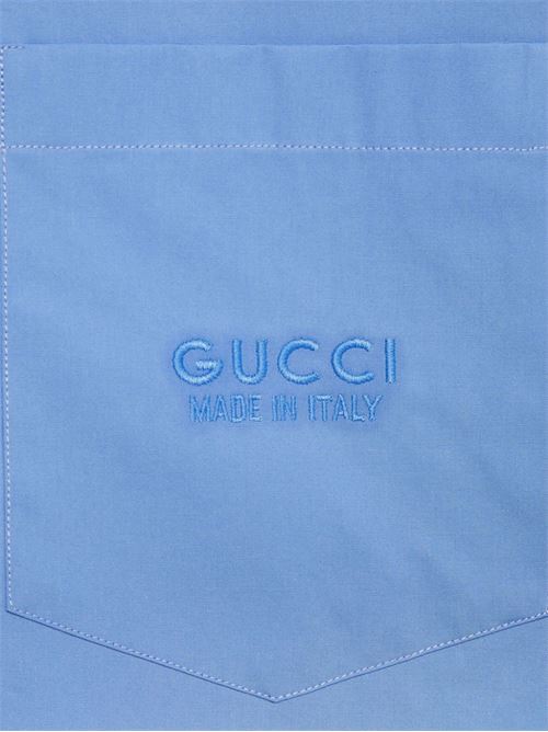 Shirt with logo GUCCI | 770291ZAPC54544