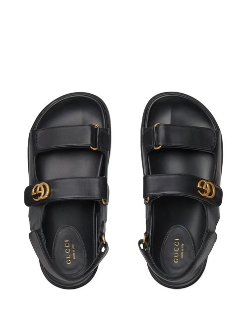 Leather sandal GUCCI | 771578BKO001000