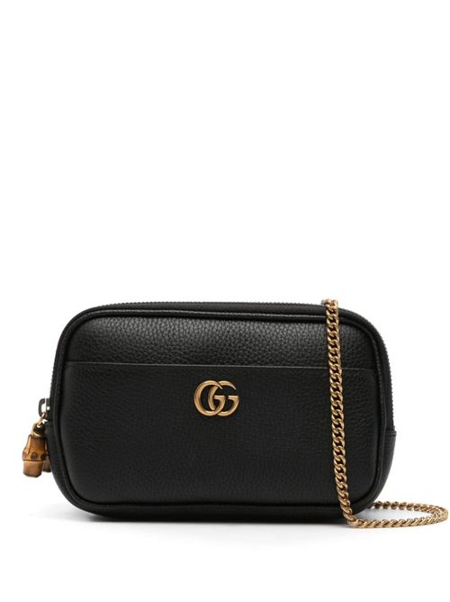 Mini bag with double G and bamboo GUCCI | 772778AABXM1000