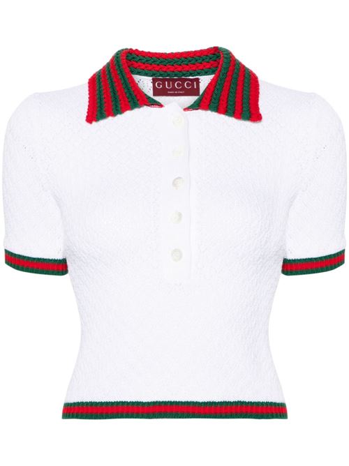 Polo shirt with logo GUCCI | 782324XKD3C9074