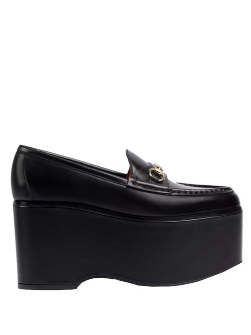 Moccasin with platform and horsebit GUCCI | 782808AADCW1000