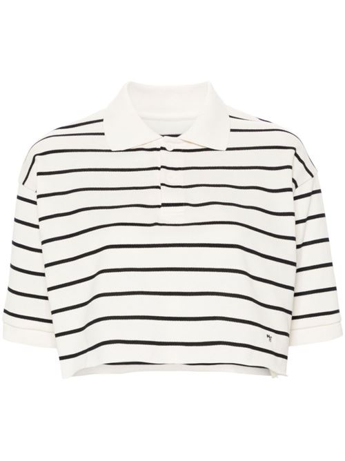 Top con logo HOMMEGIRLS | HGKN005BLACKWHITE