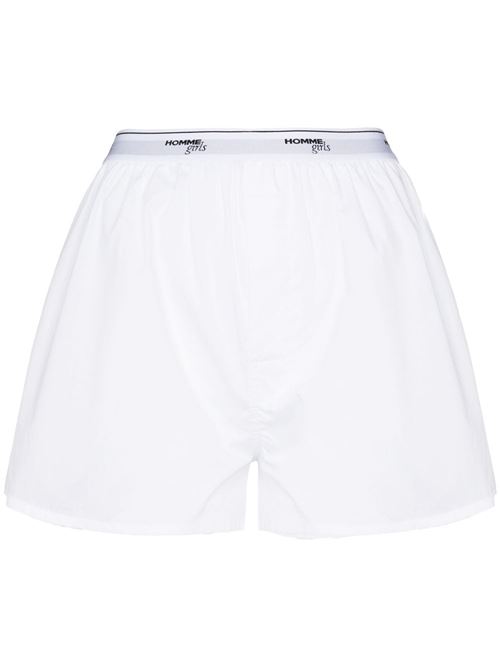 Boxer con logo HOMMEGIRLS | HGUN001WHITE