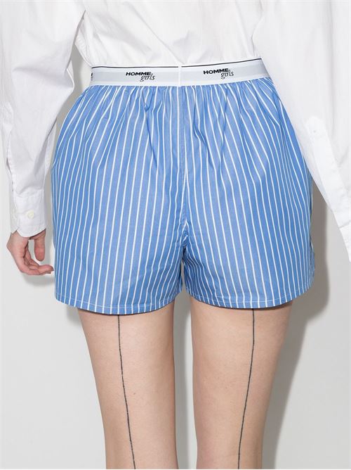 Logo boxers HOMMEGIRLS | HGUN008BLUESTRIPE