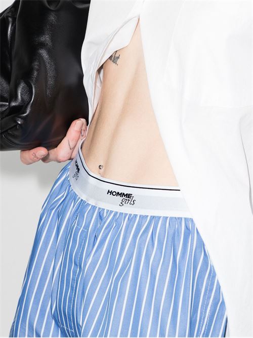 Logo boxers HOMMEGIRLS | HGUN008BLUESTRIPE