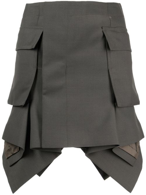 Wool blend skirt SACAI | 2407044550