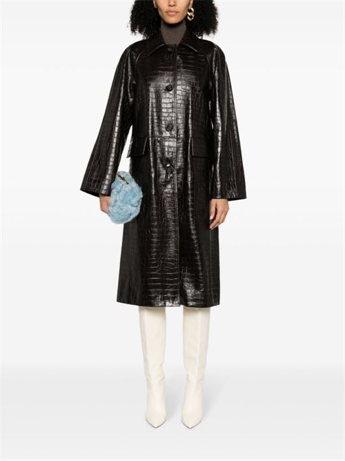 Crocodile embossed coat TOTEME | 241WRO1069LE0042034