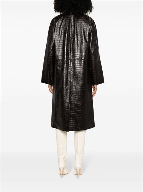 Crocodile embossed coat TOTEME | 241WRO1069LE0042034