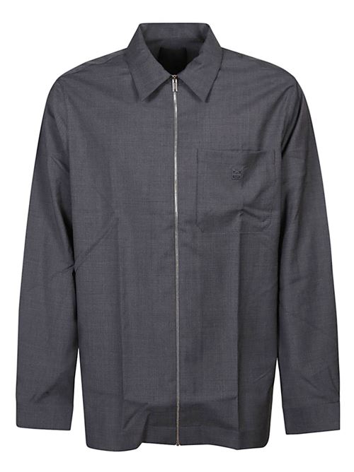 Gray wool shirt GIVENCHY | BM60YT1558030