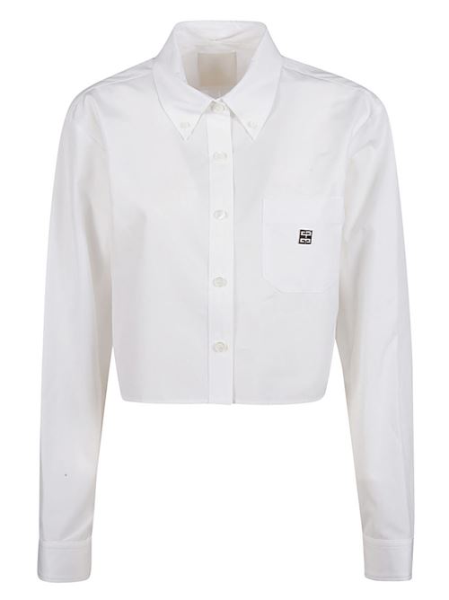 Cotton cropped shirt GIVENCHY | BW617Y14M6100