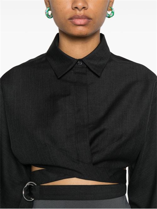 Laced-up crop shirt ALAIA | AA9C09056T467830